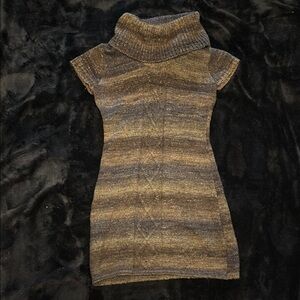 Cozy Knit Cowl Neck Dress